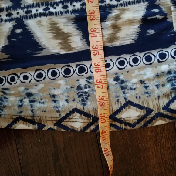 Venus NWOT Dark Blue and Multi Colored Embellished Maxi Skirt - Picture 3 of 10